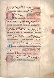 Illustrated Chant Sheet in Vellum