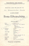 Eibeschutz, Ilona - Set of 2 Concert Programs Vienna 1897 & 1900