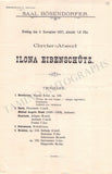 Eibeschutz, Ilona - Set of 2 Concert Programs Vienna 1897 & 1900