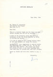 Berlin, Irving - Set of 2 Signed Typed Letters