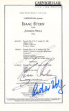 String Performers - Signed Program Pages – Set of 7