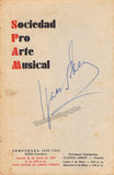 Stern, Isaac - Signed Program Havana 1949