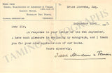 Hamilton-Gordon, Ishbel - Typed Note Signed 1937
