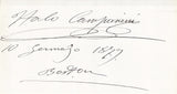 Metropolitan Opera - Inaugural Night 1883 Signatures