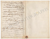 Herz, Jacques - Set of 2 Autograph Letters Signed