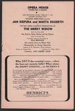Kiepura, Jan - Signed Program The Merry Widow 1945