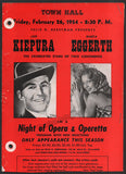 Kiepura, Jan - Eggerth, Marta - Signed Program Chicago 1954