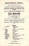 Kubelik, Jan - Concert Program Vienna 1901