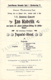 Kubelik, Jan - Concert Program Vienna 1901