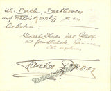 Bron, Jascha - Autograph Note Signed 1920
