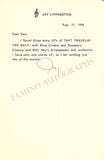 Livingston, Jay - Typed Letters Signed Lot 1987-1990