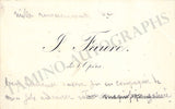 Faure, Jean-Baptiste - Autograph Note Signed