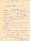 Delmas, Jean-Francois - Set of 2 Autograph Letters Signed