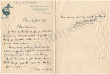 Bataille, Jean - Autograph Letter Signed 1909