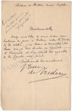 Tredern, Jeanne-Marie Say - Autograph Letter Signed