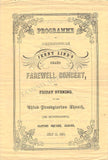 Lind, Jenny - Concert Program 1851