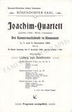 Joachim, Josef - Set of 7 Concert Programs Vienna 1897-1905