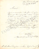 Adam, Johann Ludwig - Autograph Letter Signed & Document 1886