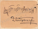 Strauss, Johann (II) - Autograph Music Quote Signed