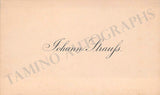 Strauss, Johann (II) - Autograph Note on Personal Card