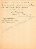 Dupont, Johannes Franciscus - Set of 2 Autograph Letters Signed