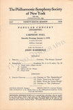 Barbirolli, John - Set of 5 Concert Programs 1938