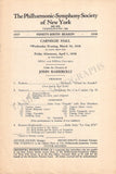 Barbirolli, John - Set of 5 Concert Programs 1938