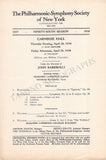 Barbirolli, John - Set of 5 Concert Programs 1938