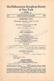Barbirolli, John - Set of 5 Concert Programs 1938