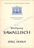 Demus, Jorg - Lot of 14 Concert Programs Vienna 1947-1967