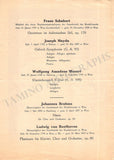 Demus, Jorg - Lot of 14 Concert Programs Vienna 1947-1967