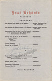Echaniz, Jose - Signed Program Havana 1951