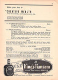 Greco, Jose - Signed Program New York 1951