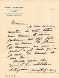 Hofmann, Josef - Autograph Letter Signed 1924
