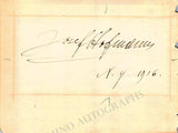 Hoffmann, Josef - Signed Card 1916