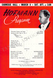 Hoffmann, Josef - Concert Playbill Carnegie Hall