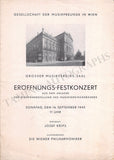 Krips, Josef - Set of 15 Concert Programs Vienna 1937-1966