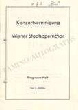 Krips, Josef - Set of 15 Concert Programs Vienna 1937-1966