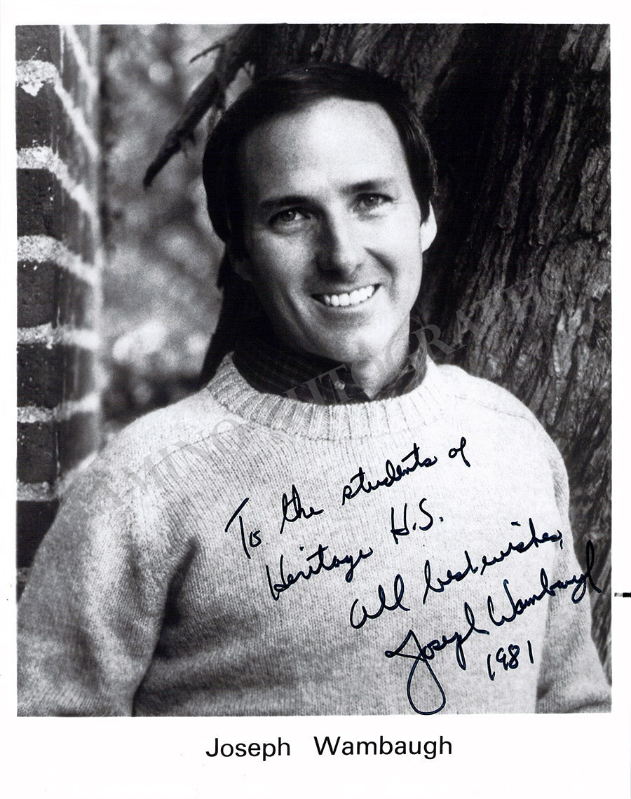 Joseph Wambaugh Autograph Photograph 1981 Tamino