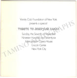 Baker, Josephine - Set of 3 Performance Programs