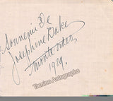 Baker, Josephine - Signed Album Page + Photo