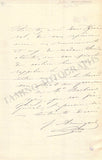 Armingaud, Jules - Autograph Letter Signed 1866