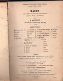 Massenet, Jules - Signed Score "Manon" 1884 Piano & Voice
