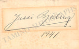 Bjorling, Jussi - Signed Card 1941