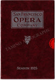 San Francisco Opera - Set of 3 Unsigned Programs 1925