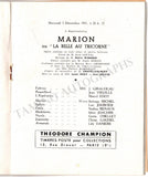 Theatre National de L'Opera Comique - Set of 10 Unsigned Programs 1917-1931