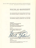 Bohm, Karl - Donath, Helen - Signed Program Vienna 1978