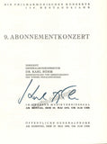 Bohm, Karl - Signed Program Vienna 1978