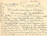 Elmendorff, Karl - Autograph Letter Signed 1930