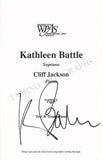 Battle, Kathleen - Signed Program Washington 1997